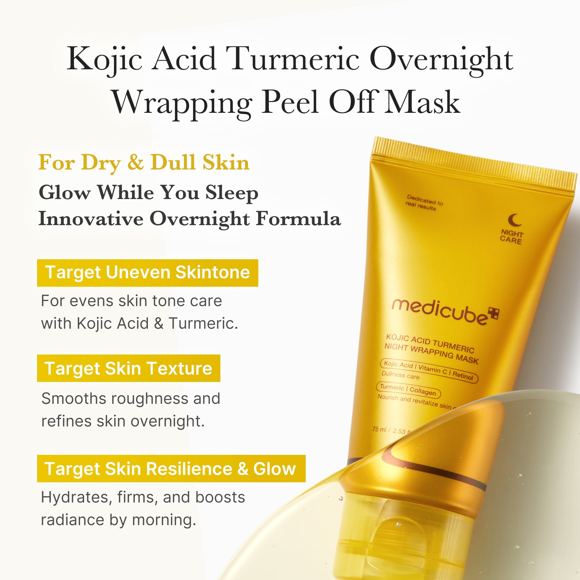 Medicube Kojic Acid Turmeric Overnight Mask