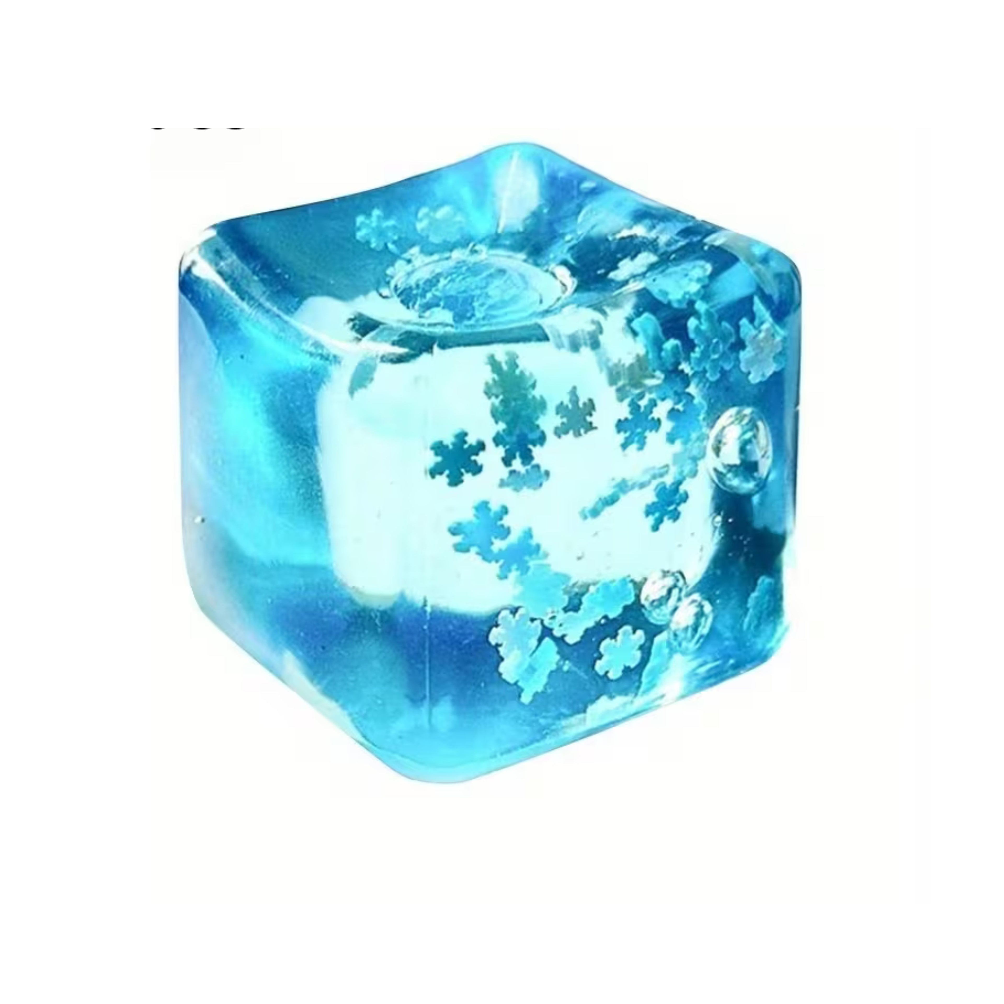 Nee Doh Snowflake Cube Squishy Toy