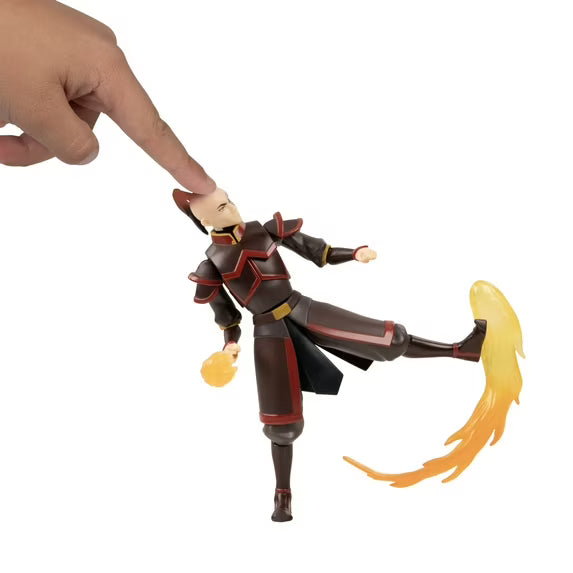 Avatar: The Last Airbender Zuko (Book One) - 4.5-inch Scale Figure with Fire Effects and Battle Action