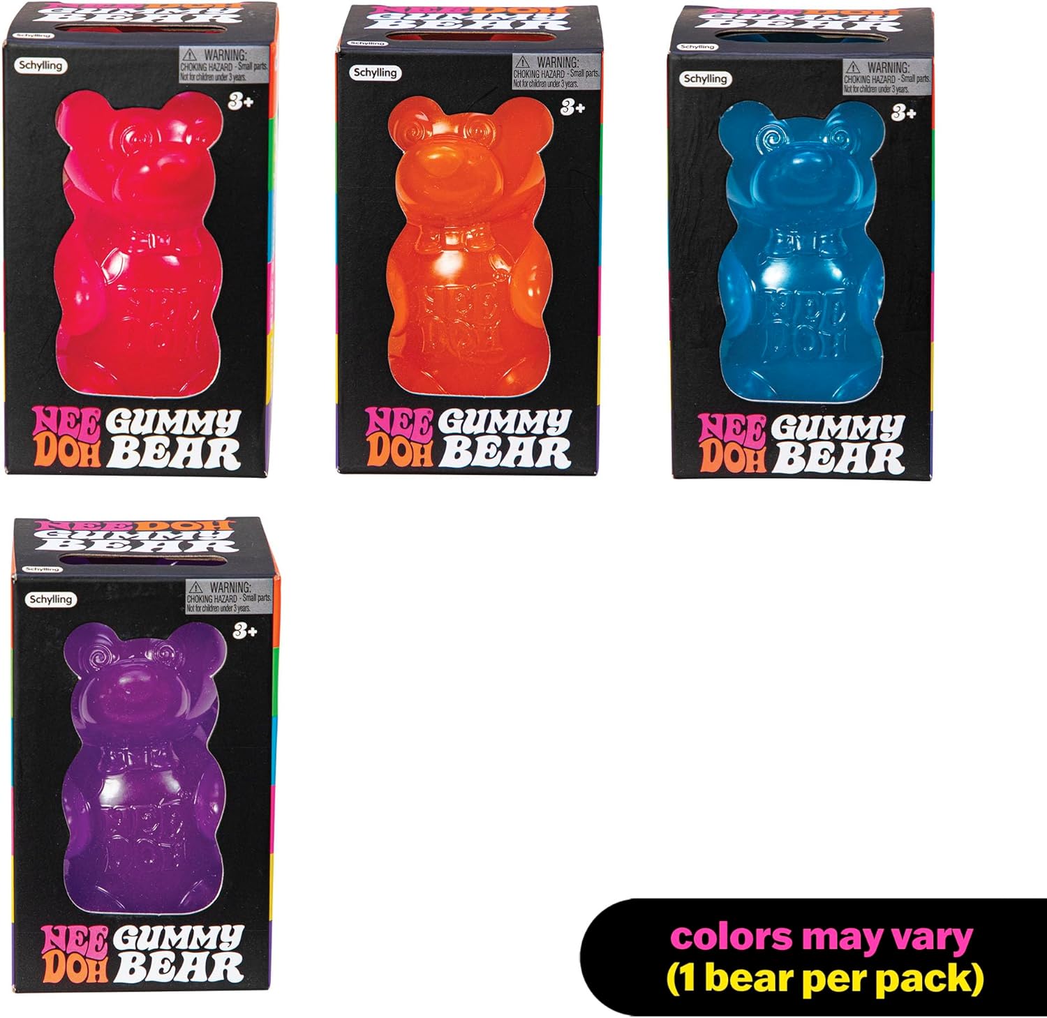 Gummy Bear Squishy Toy – Soft Sensory Stress Relief Fidget 3.5"
