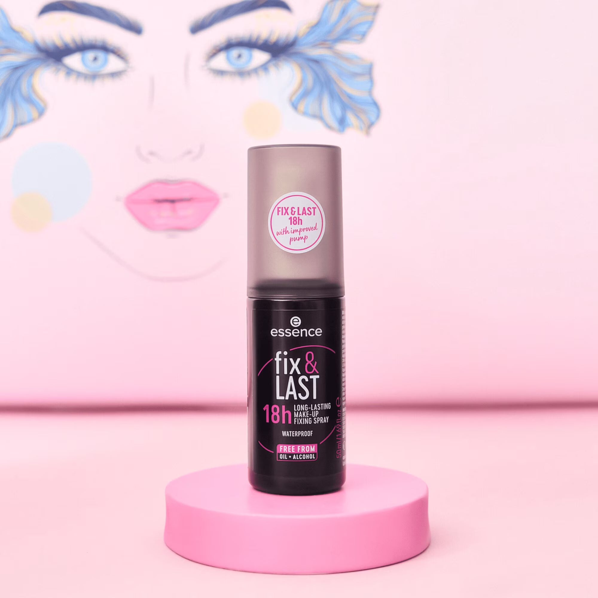 essence Fix & Last 18H Long Lasting Makeup Setting Spray All Day Hold Smudge Proof Vegan Cruelty Free