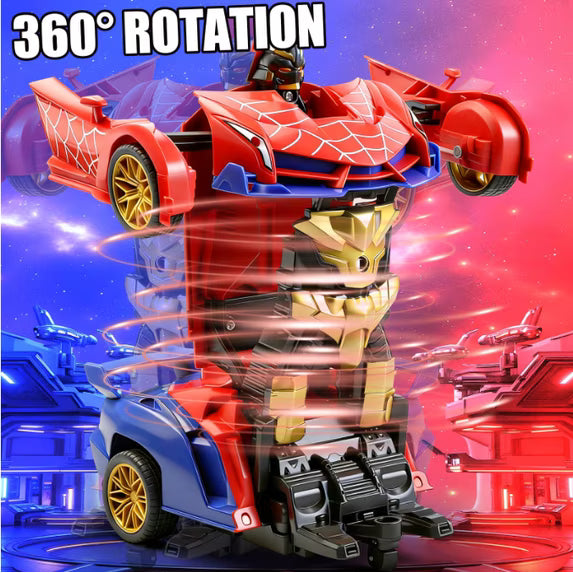 Spider Transform RC Car 2.4GHz Remote Control | One Button Deformation 360° Rotation with LED Lights