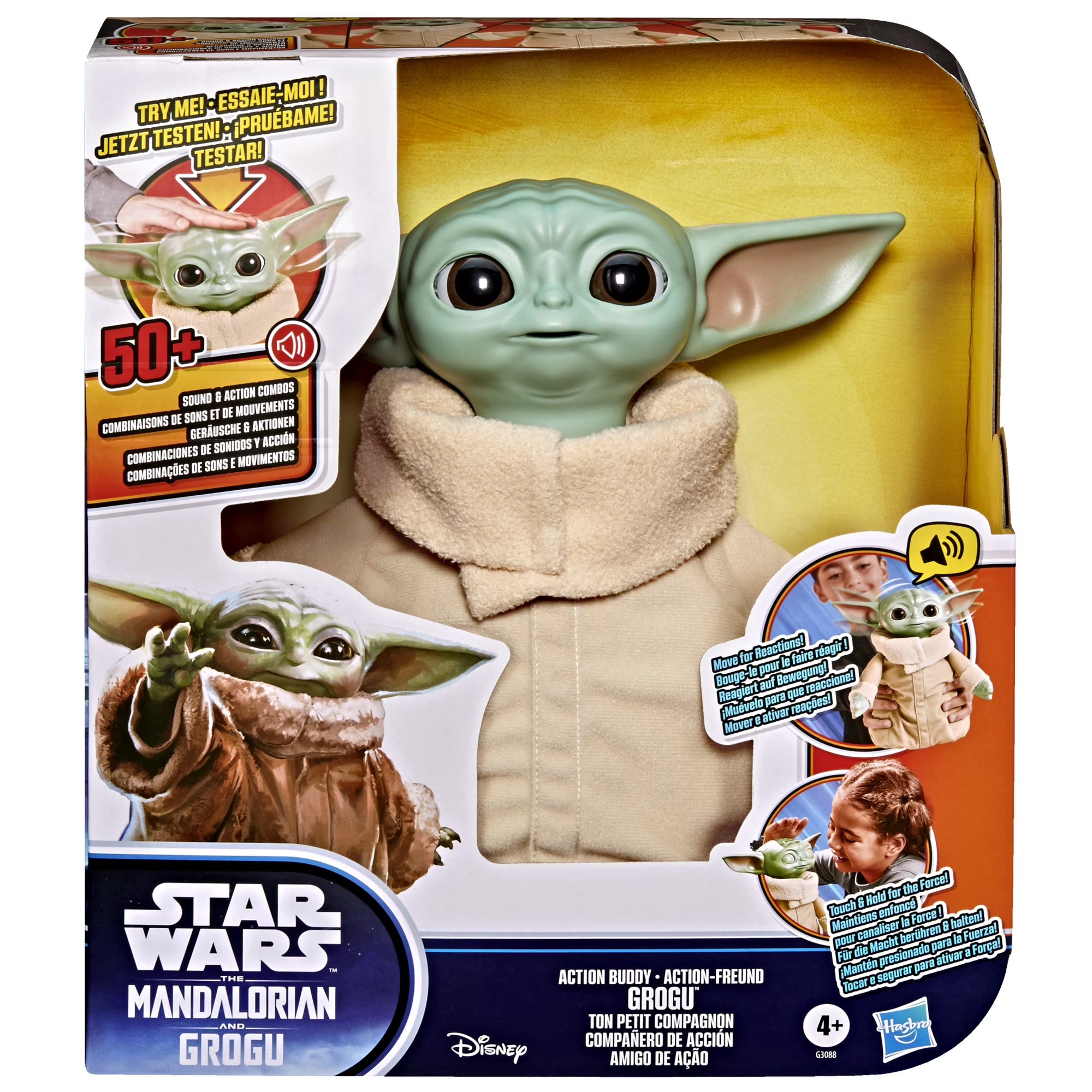 Star Wars Action Buddy Grogu Animatronic 10-Inch Interactive Toy