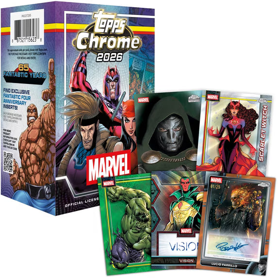 2026 Topps Marvel Comics Chrome Blaster Box
