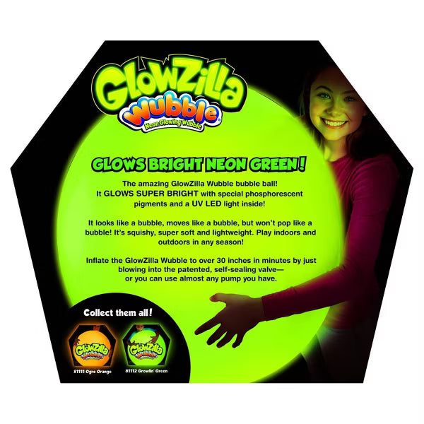Wubble Glozilla Playground Balls and Sets – 30" Plastic for Kids