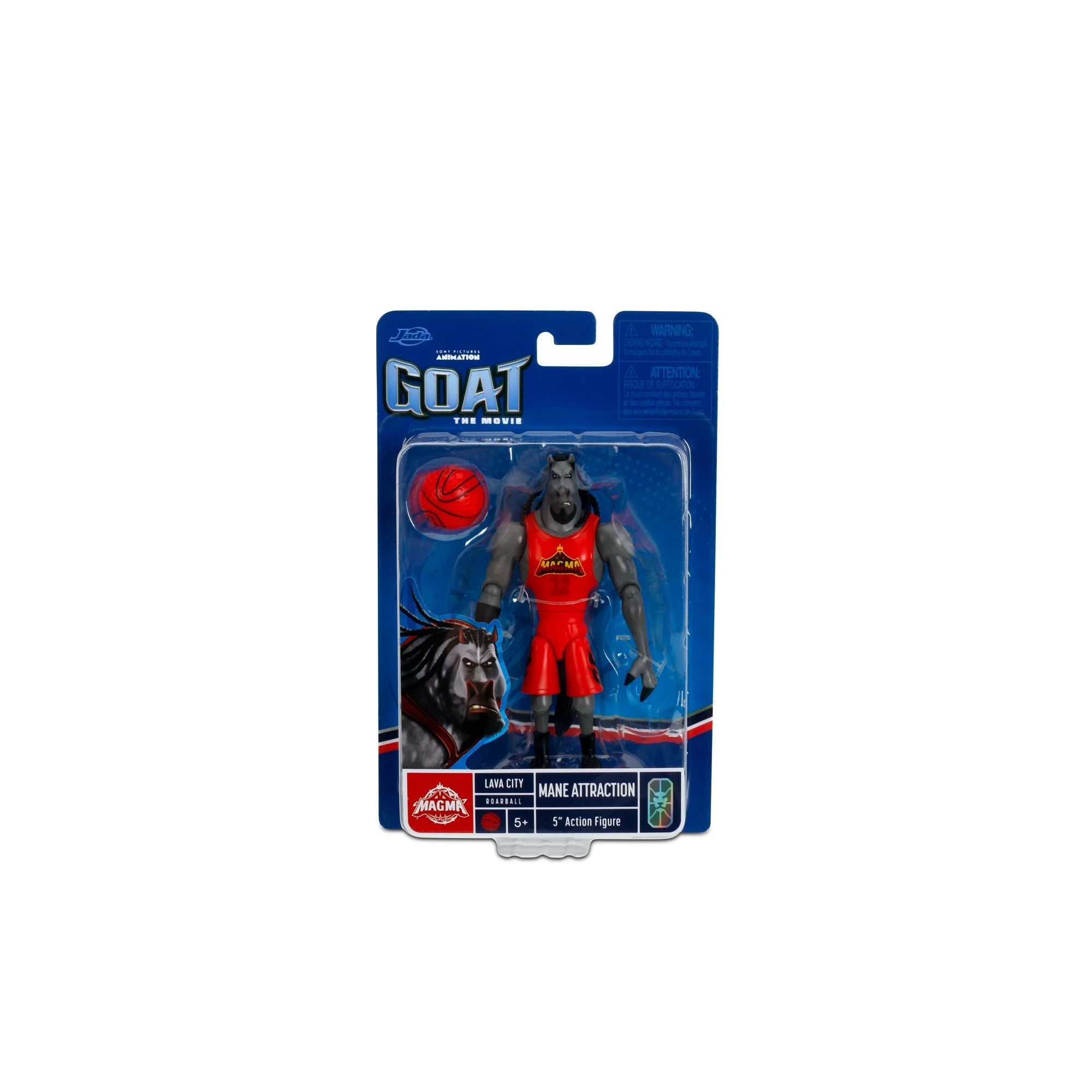 GOAT Mane Attraction Action Figure – 5” Scale Collectible with Roarball Accessory 5.5” Figure by Jada Toys