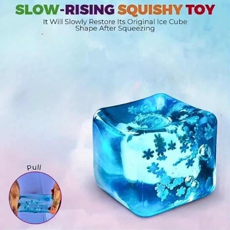 Nee Doh Snowflake Cube Squishy Toy