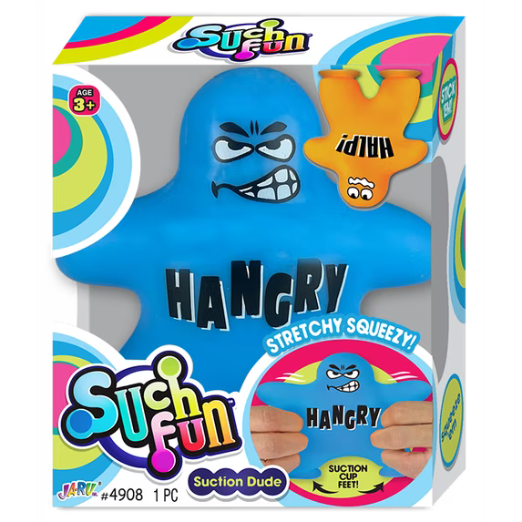 Suction Cup Squish Dude Fidget Toy - Assorted Colors and Sayings