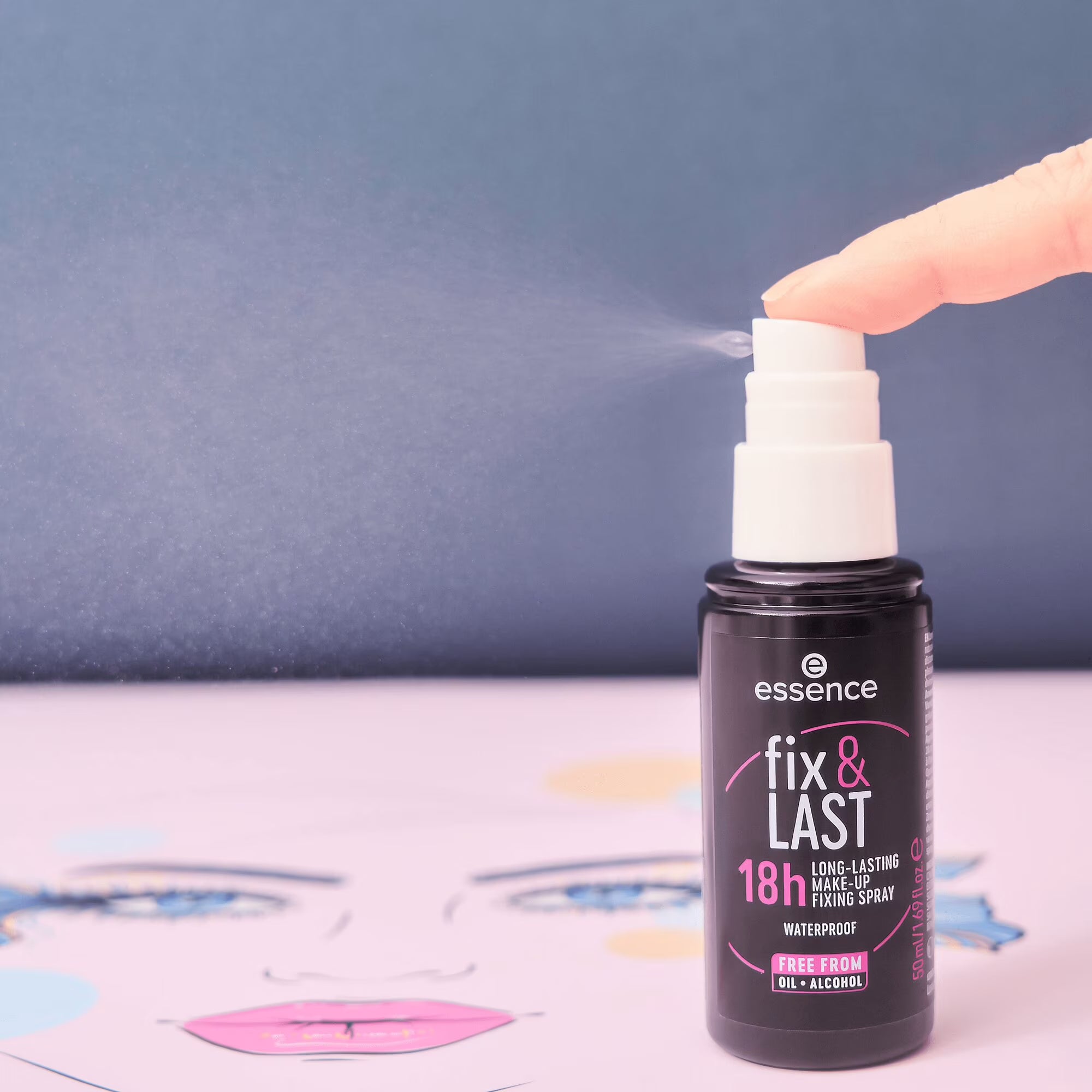 essence Fix & Last 18H Long Lasting Makeup Setting Spray All Day Hold Smudge Proof Vegan Cruelty Free