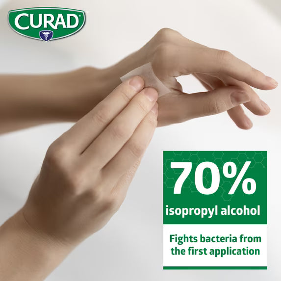Curad Alcohol Prep Pads, Medium 2-Ply, 400 Count