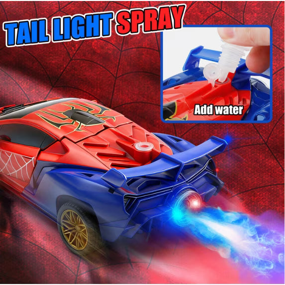 Spider Transform RC Car 2.4GHz Remote Control | One Button Deformation 360° Rotation with LED Lights