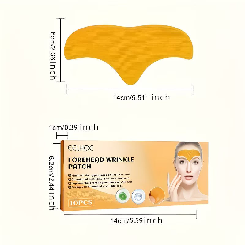 10PCS Forehead & Eye Patches Anti-Wrinkle Firming Skin Care Pads for Smooth Youthful Skin