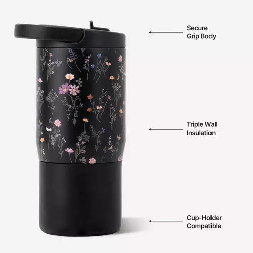 HydroJug Midnight Floral 14 oz Sport Bottle