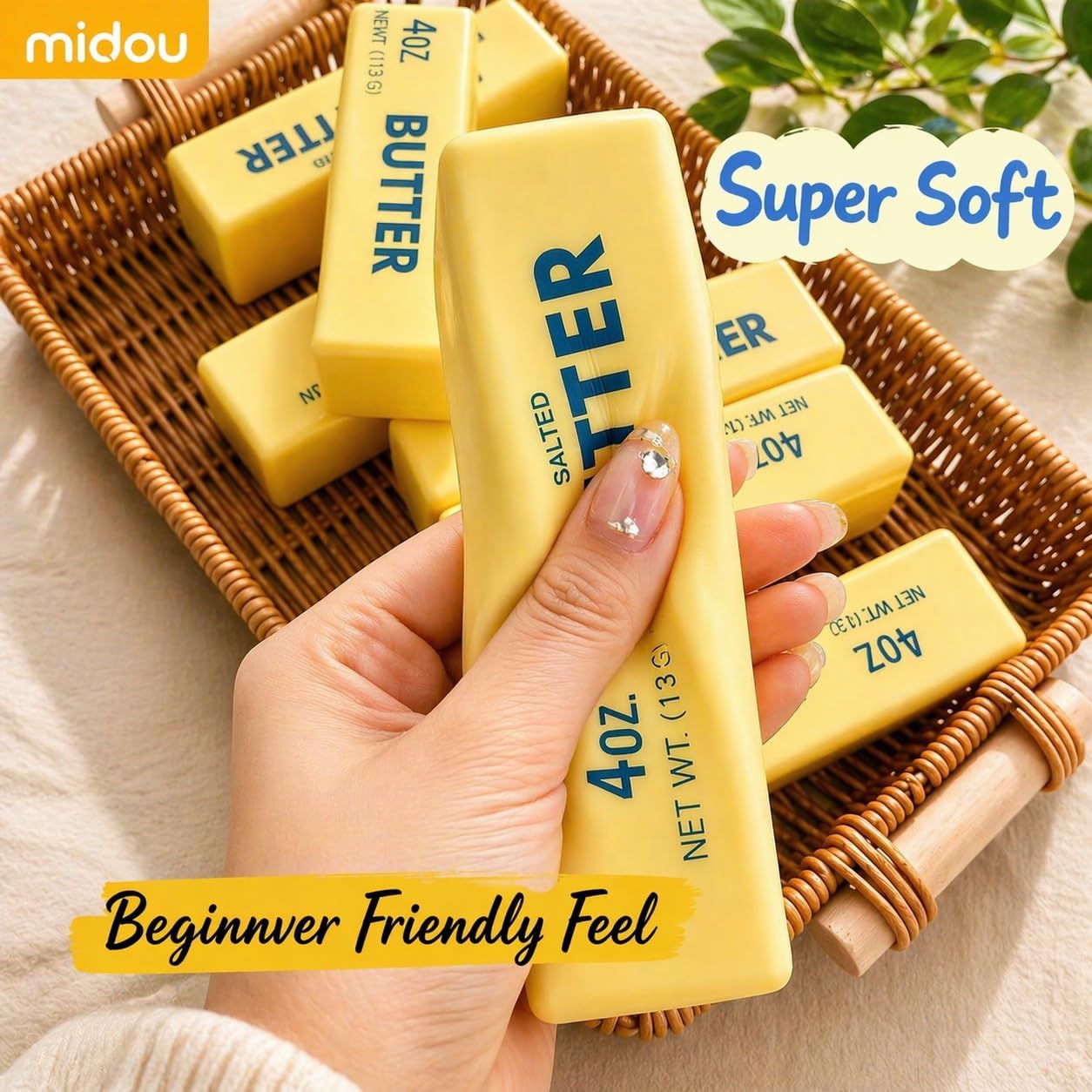 Midou Slow Rising Dumpling Squishy Butter Squeeze Toy