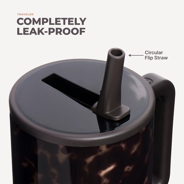 Mocha Tortoise HydroJug 32 oz Traveler Tumbler