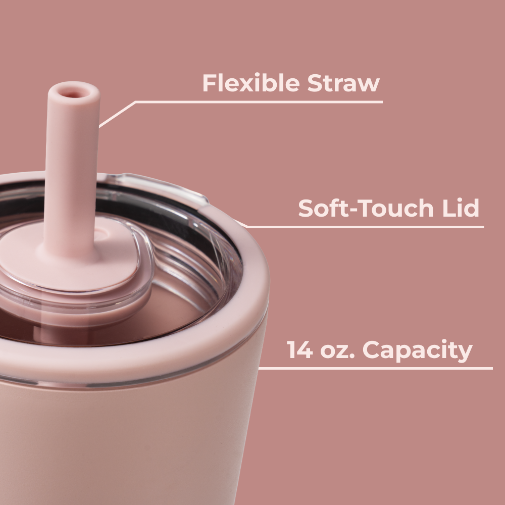 Dusty Rose HydroJug 14 oz Everyday Tumbler