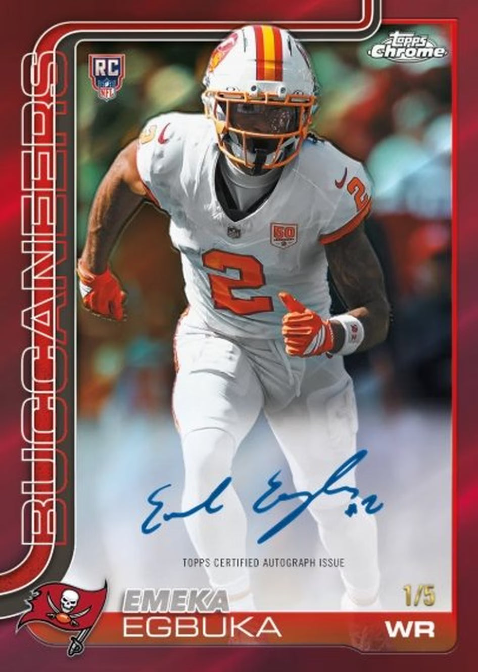 2025 Topps Chrome NFL Football Mega Box