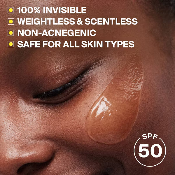 Supergoop! Unseen Sunscreen SPF 50 – Clear & Invisible Face Sunscreen, 1.7 fl oz