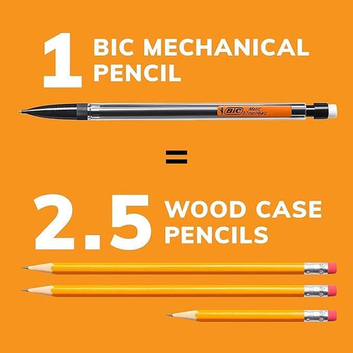 BIC Xtra Smooth Mechanical Pencils 0.7mm – 40 Pack, Refillable & Retractable #2 HB