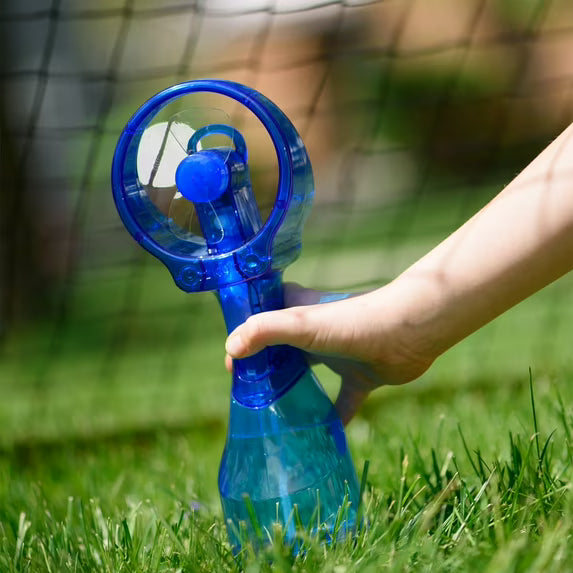 O2COOL Deluxe Handheld Battery Powered Water Misting Fan Blue