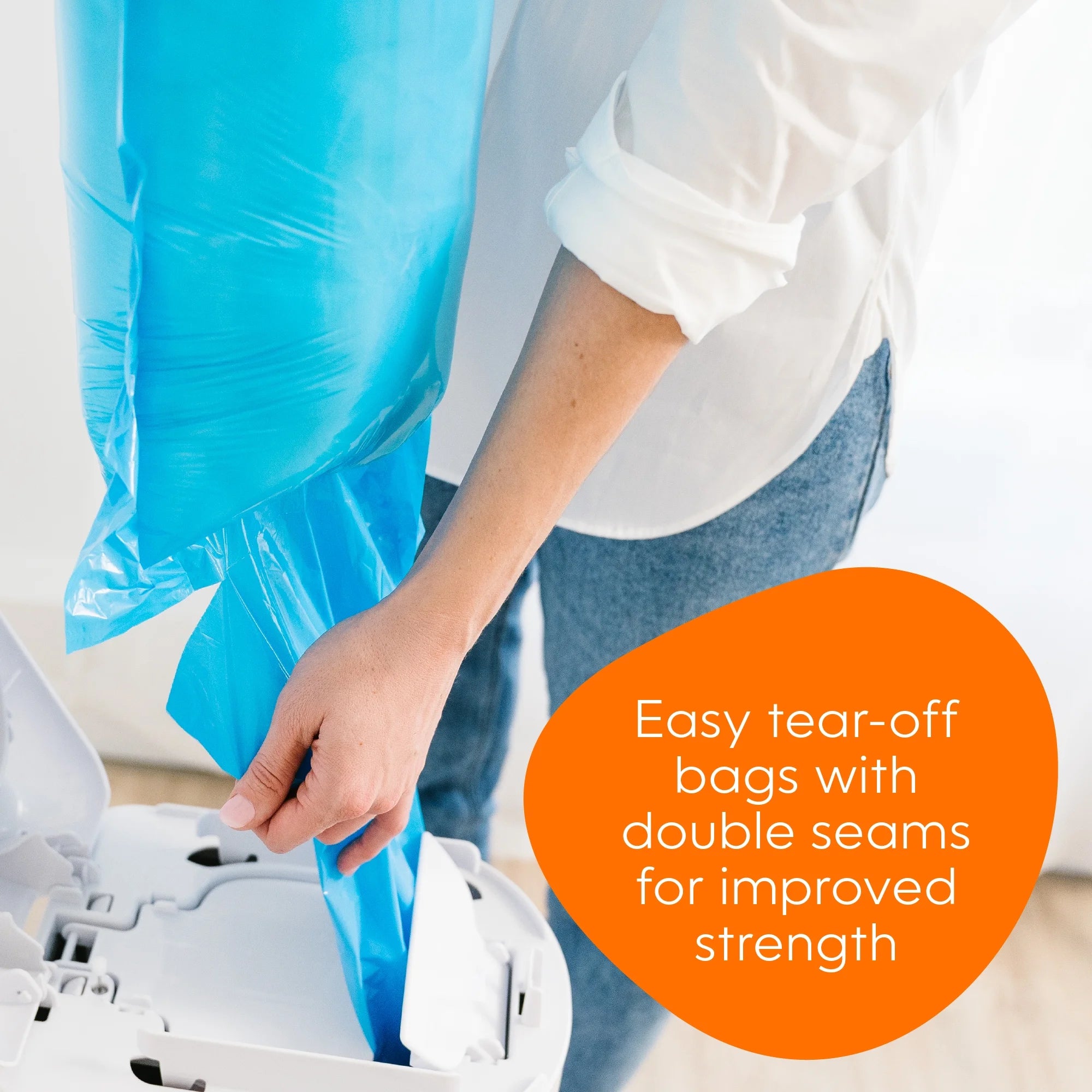 Diaper Genie Diaper Pail Easy Roll Refill with 18 Bags, Holds up to 846 Newborn Diapers