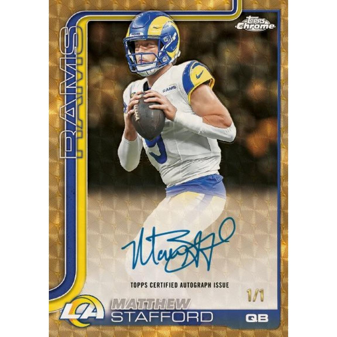 2025 Topps Chrome NFL Football Mega Box