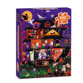 500 Piece Halloween Jigsaw Puzzle for Adults, Trick or Treat Haunted House, 24 x 18 Inch