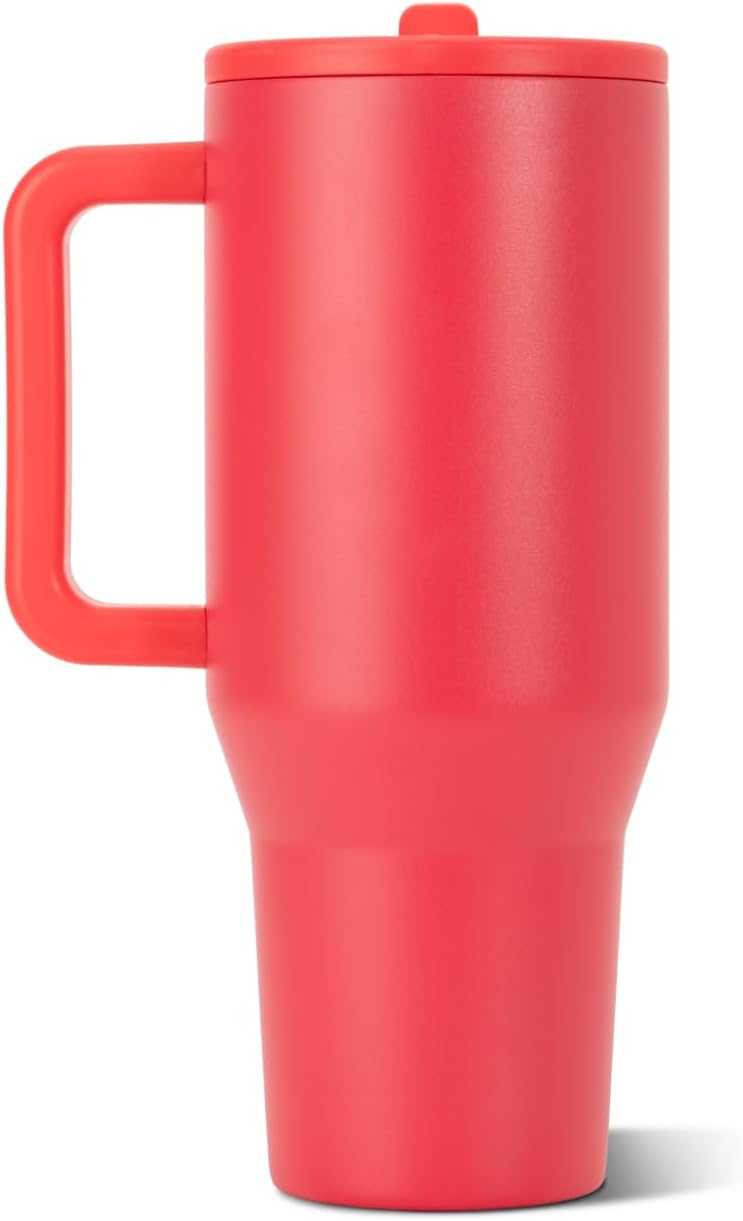 HydroJug Traveler 32oz Insulated Tumbler with Handle & Straw - Fruit Punch