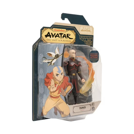 Avatar: The Last Airbender Zuko (Book One) - 4.5-inch Scale Figure with Fire Effects and Battle Action