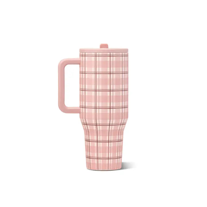 Pillow Talk Plaid HydroJug 32 oz Traveler Tumbler