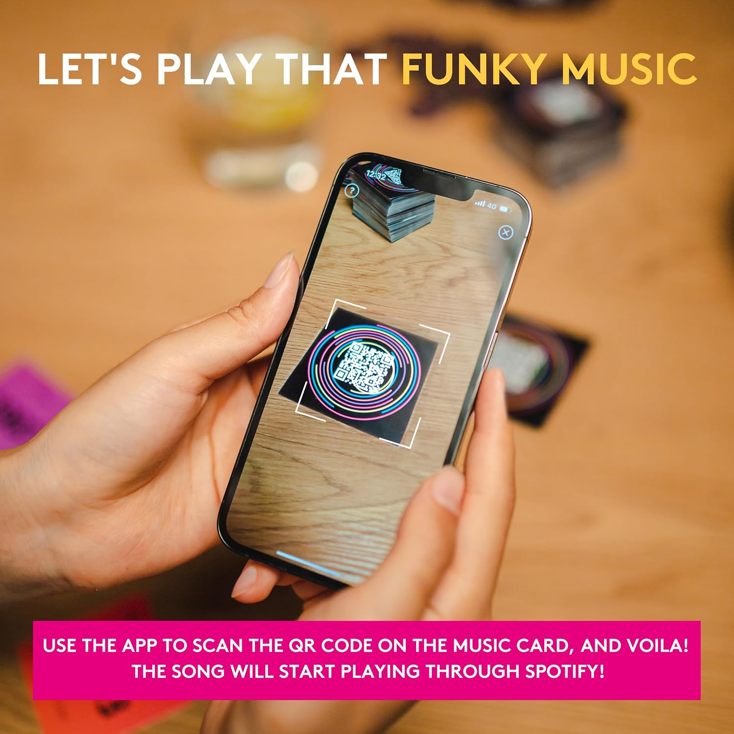 Music Trivia Party Card Game with QR Codes – 2–10 Players – 300+ Songs – Family & Adult Game Night