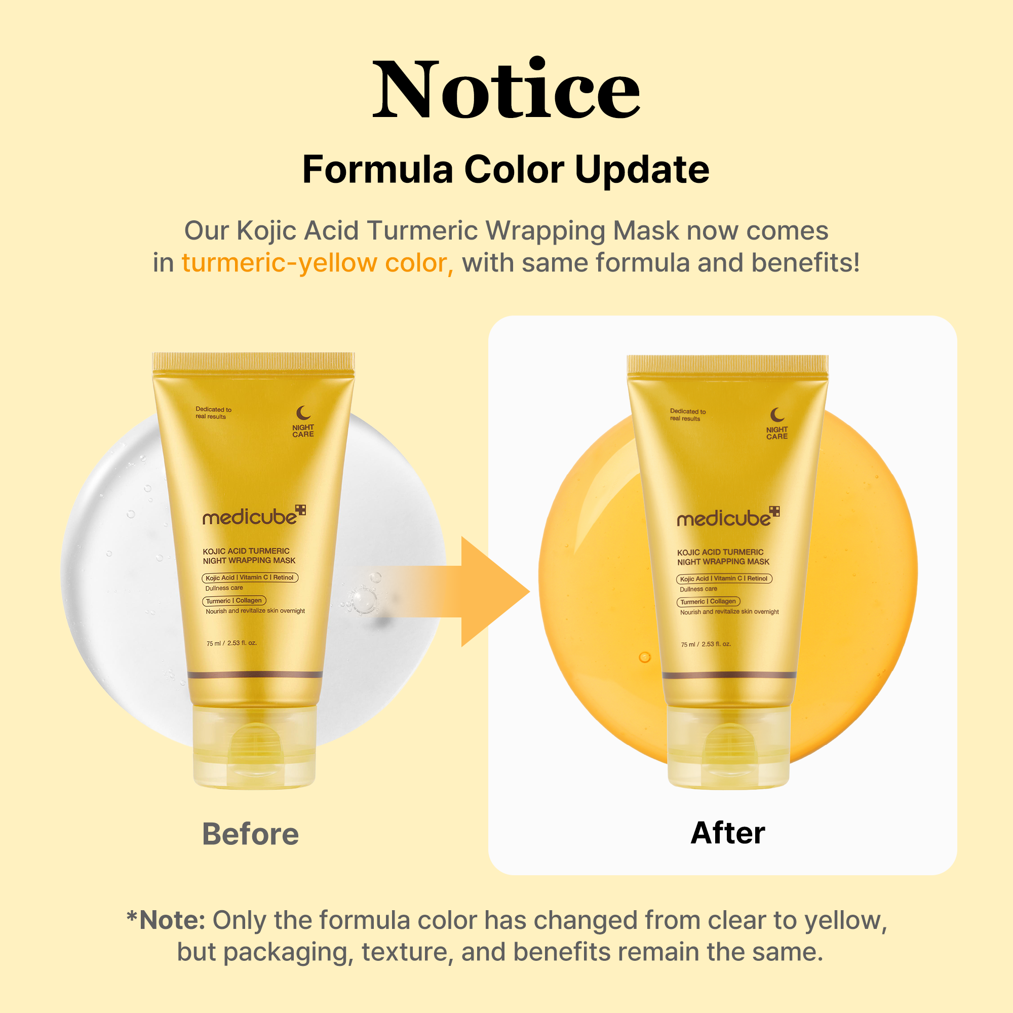 Medicube Kojic Acid Turmeric Overnight Mask