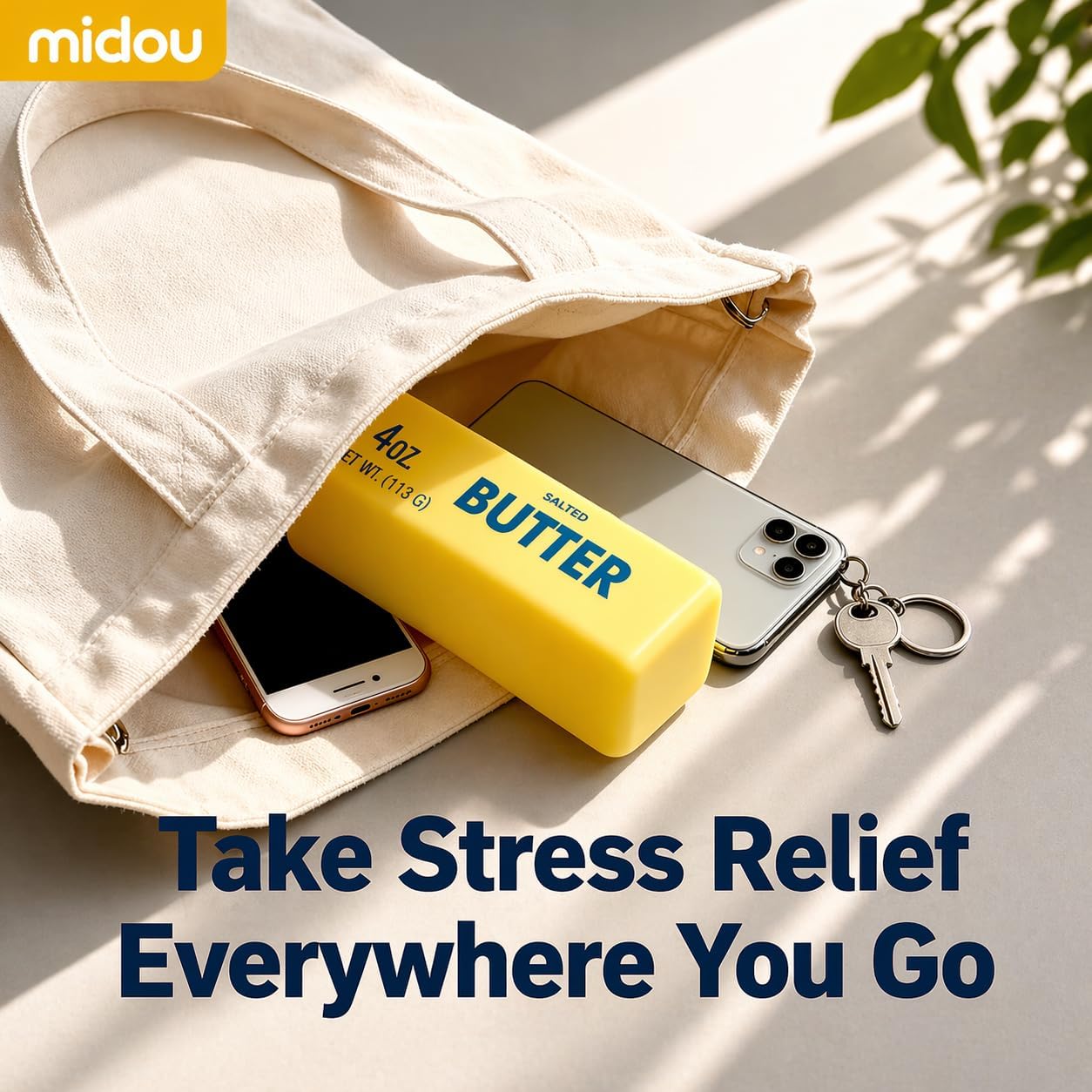 Midou Slow Rising Dumpling Squishy Butter Squeeze Toy