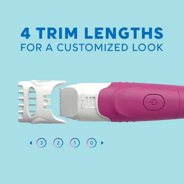 Schick Hydro Silk TrimStyle Women’s Razor with Bikini Trimmer – 5 Blade Razor & Battery Powered Trimmer, 1 Handle + 1 Refill