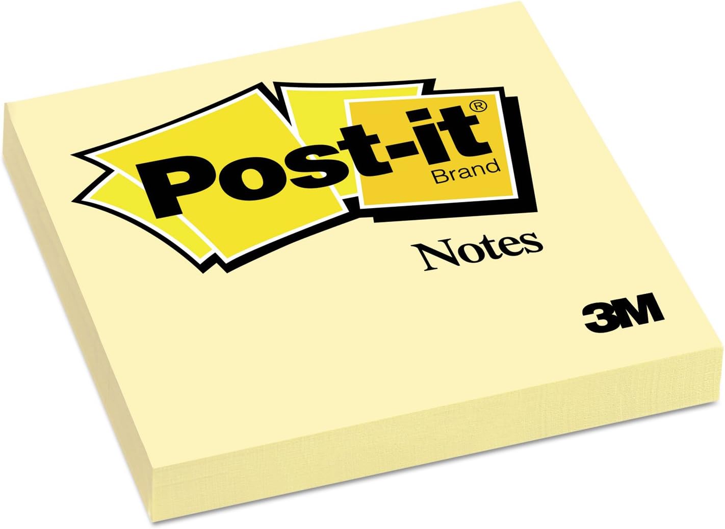 Post-it Notes 3x3 in, 12 Pads – Canary Yellow Sticky Notes, Clean Removal, Recyclable