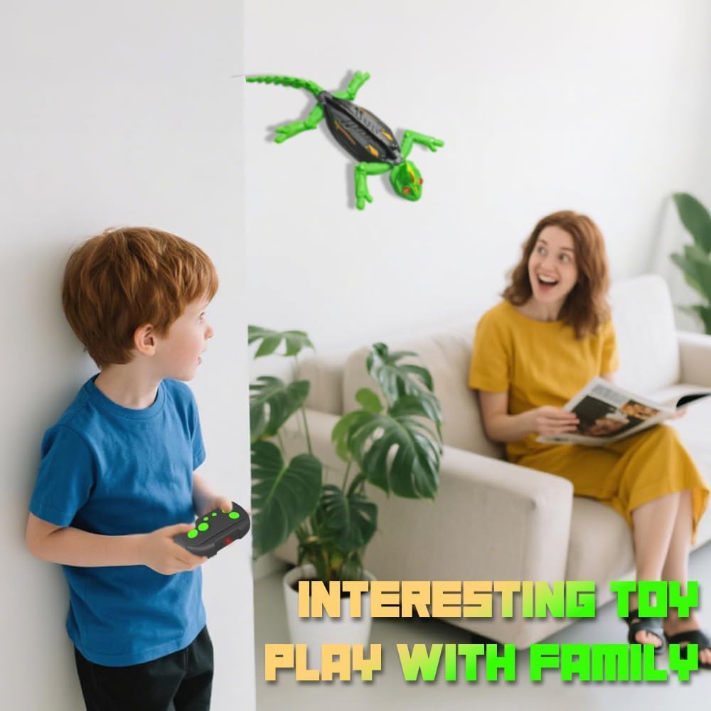 Ven Bots Remote Control Wall Climbing Gecko Toy – Realistic RC Lizard Robot