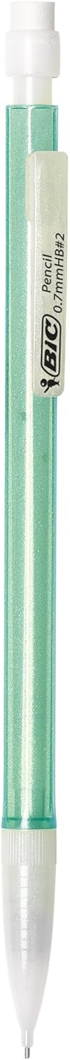 BIC Xtra-Sparkle Mechanical Pencils 0.7mm – 48 Pack, Colorful Barrel, Retractable #2 Lead