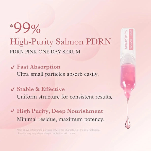 Medicube Salmon DNA PDRN Pink One Day Serum | 99% Salmon DNA