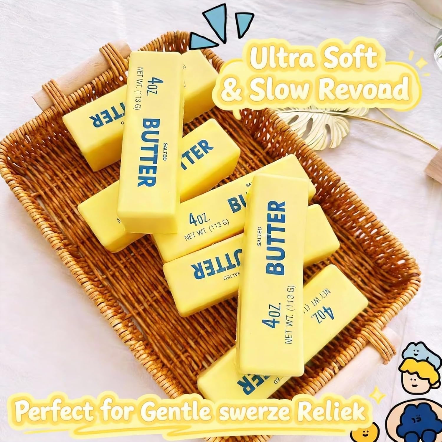 Midou Slow Rising Dumpling Squishy Butter Squeeze Toy
