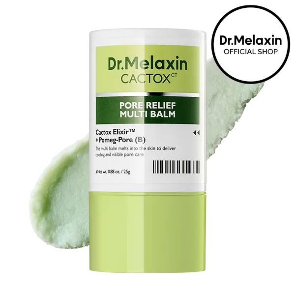 [Dr.Melaxin Official] CACTOX PORE RELIEF MULTI BALM with Cactus Cooling Reduce Puffiness & Pore Tightening for Visible Pore Care Skin Repair