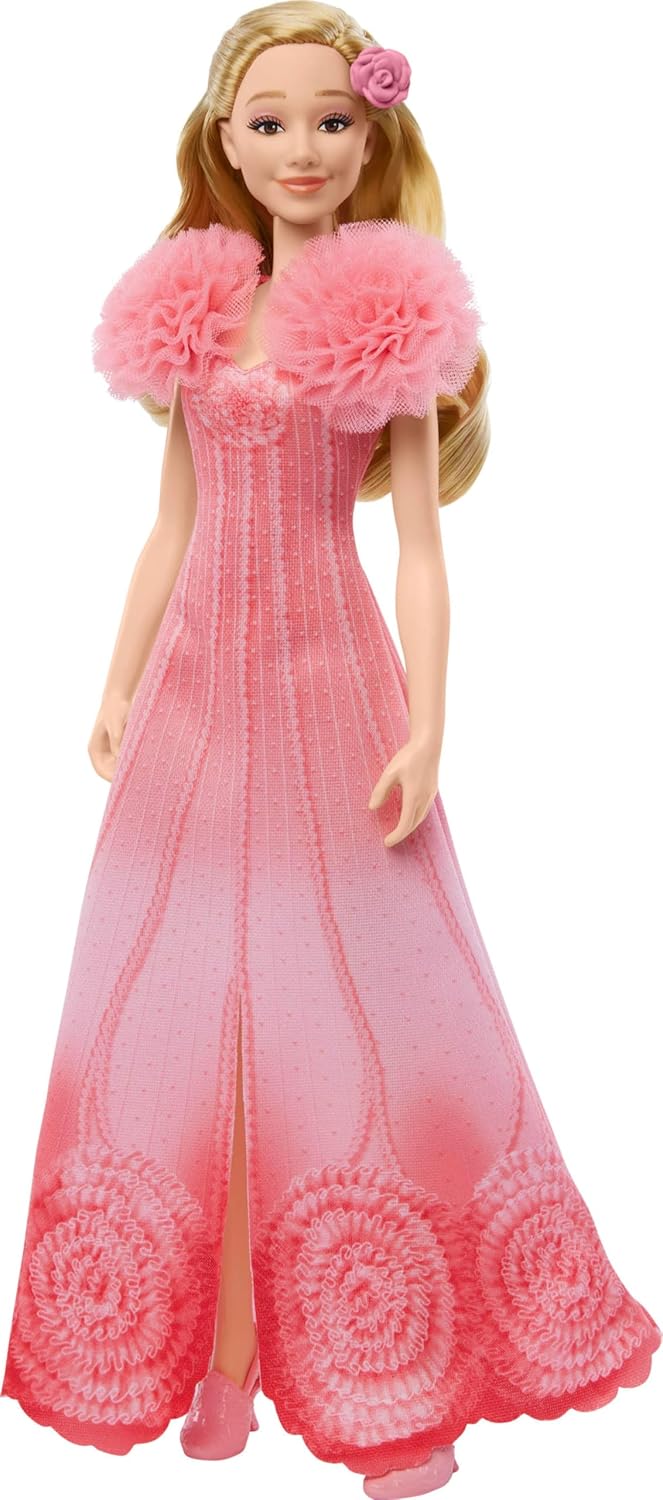 Wicked Singing Glinda Fashion Doll & Accessories, Posable with Movie-Inspired Look