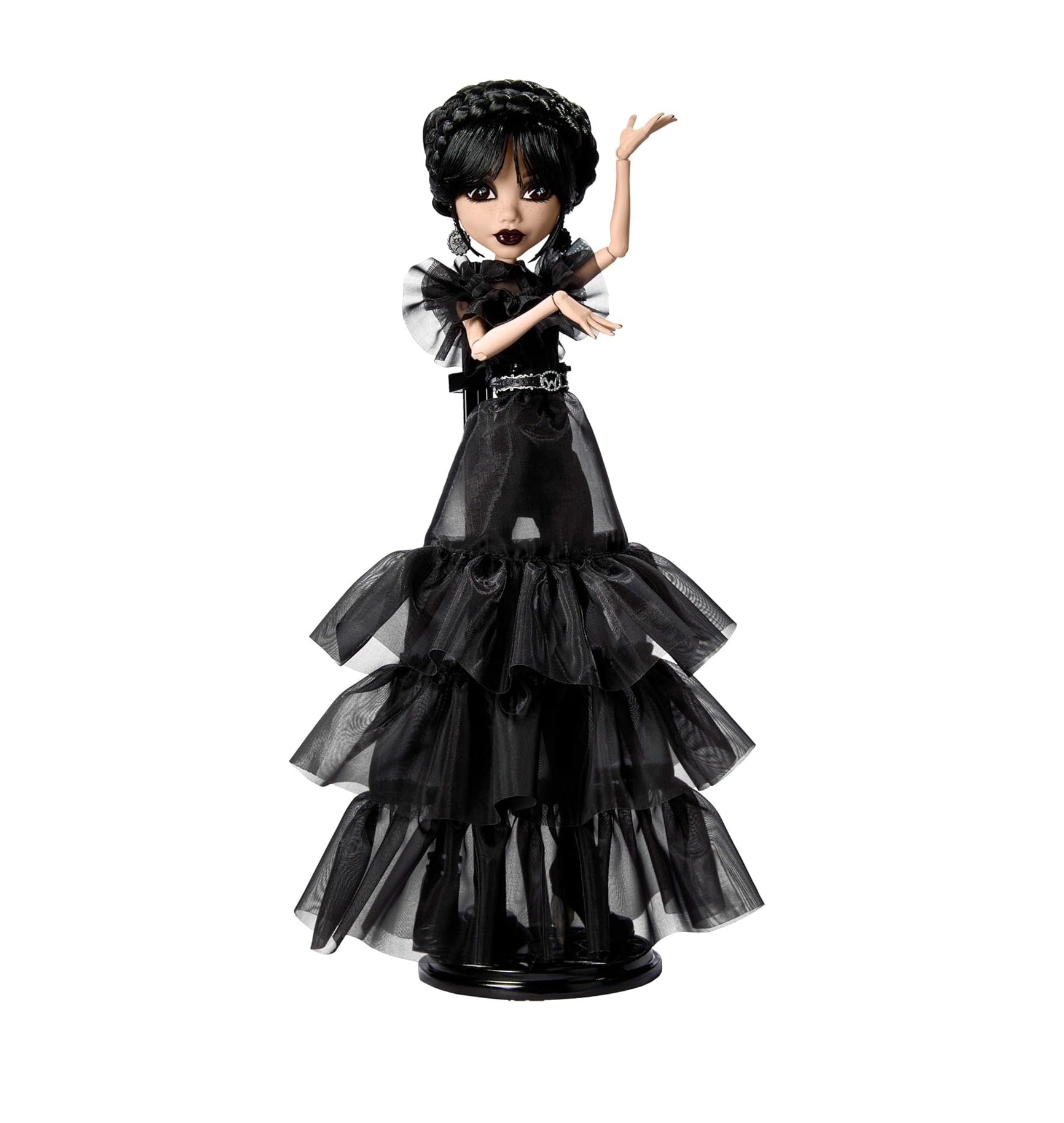 Wednesday Doll, Rave’N Wednesday Collectible in Black Gothic Gown