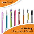 BIC Xtra-Sparkle Mechanical Pencils 0.7mm – 48 Pack, Colorful Barrel, Retractable #2 Lead