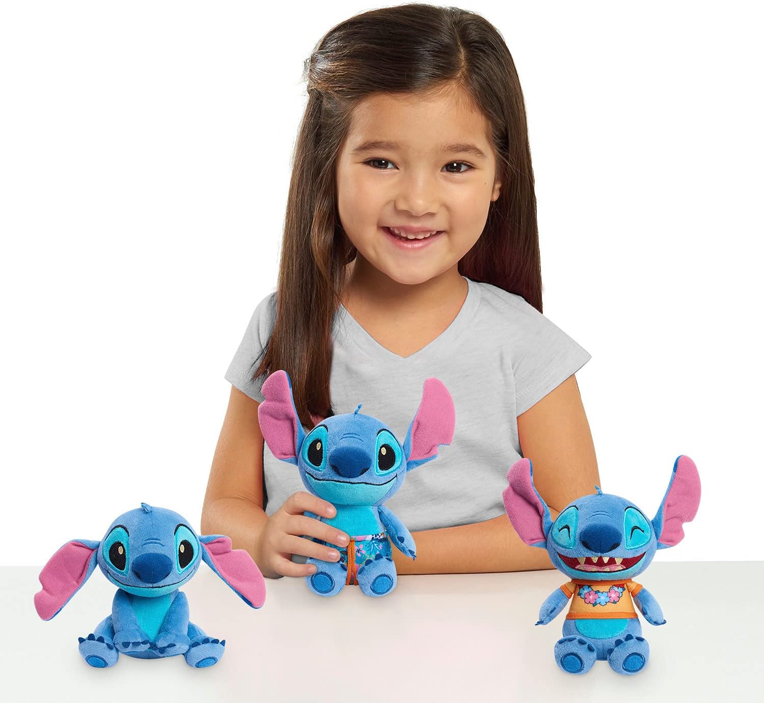 Lilo & Stitch 7.5 Inch Beanbag Plushie, Floppy Ears Stitch, Kids Toys for Ages 2 Up by Just Play