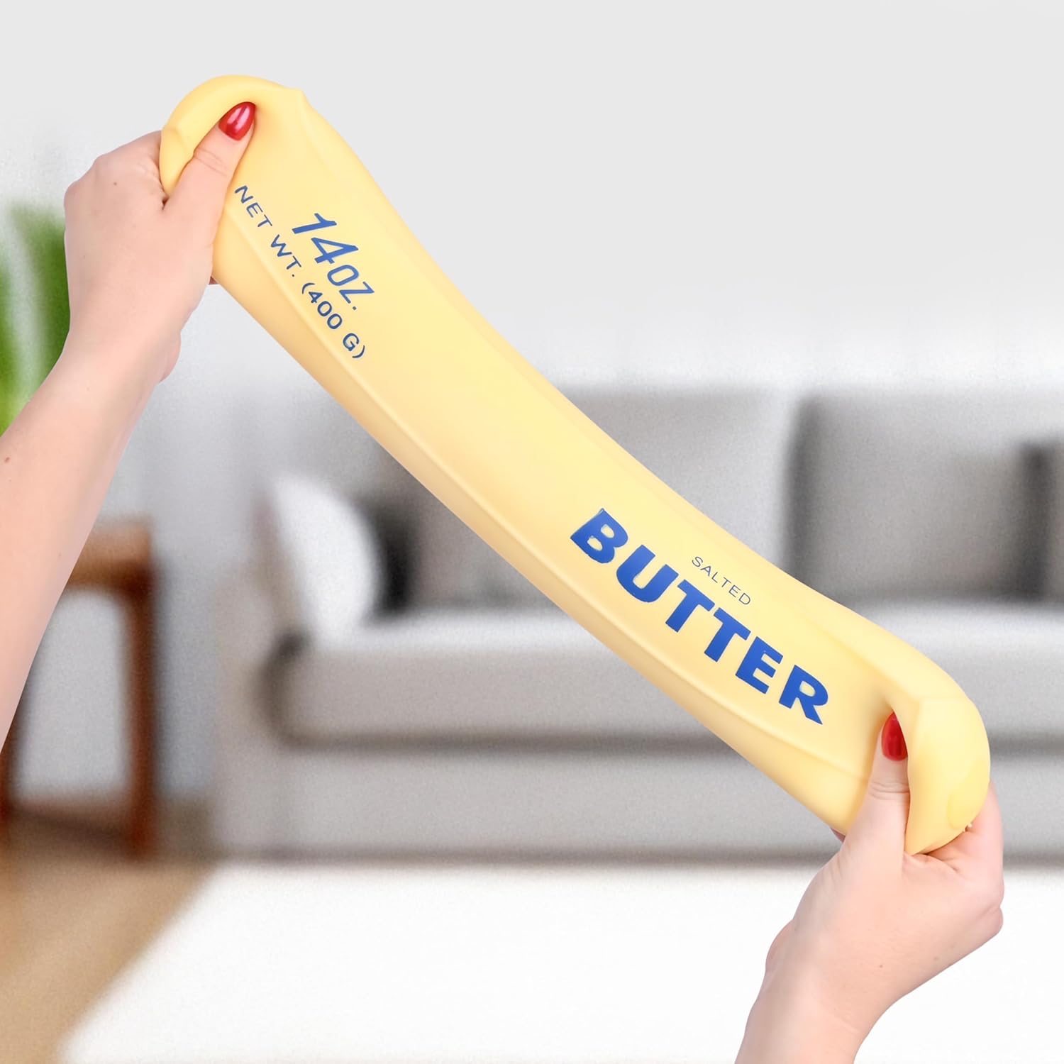 Toymendous Squeeze Butter - Jumbo Squishy Stress Toy, 10.5 Inches