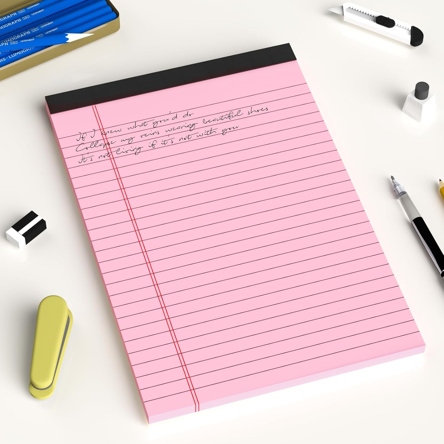 AILZFEI 5-Pack 5x8 College Ruled Notepads – Multicolor Legal Pads for School & Office