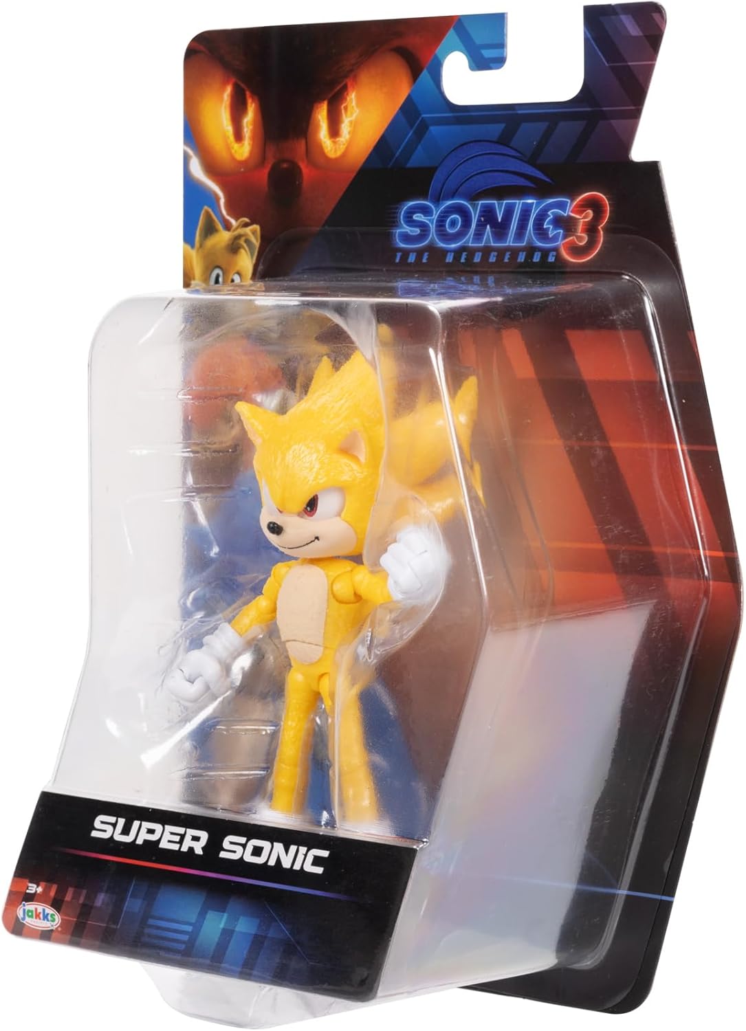 Sonic The Hedgehog 3 Movie Action Figures - 5-Inch Super Sonic The Hedgehog Collector Toy Figure, Highly Articulated for Boys & Girls - Officially Licensed 3 Movie Product