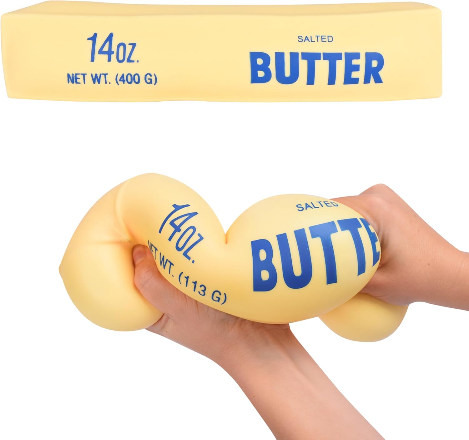 Toymendous Squeeze Butter - Jumbo Squishy Stress Toy, 10.5 Inches