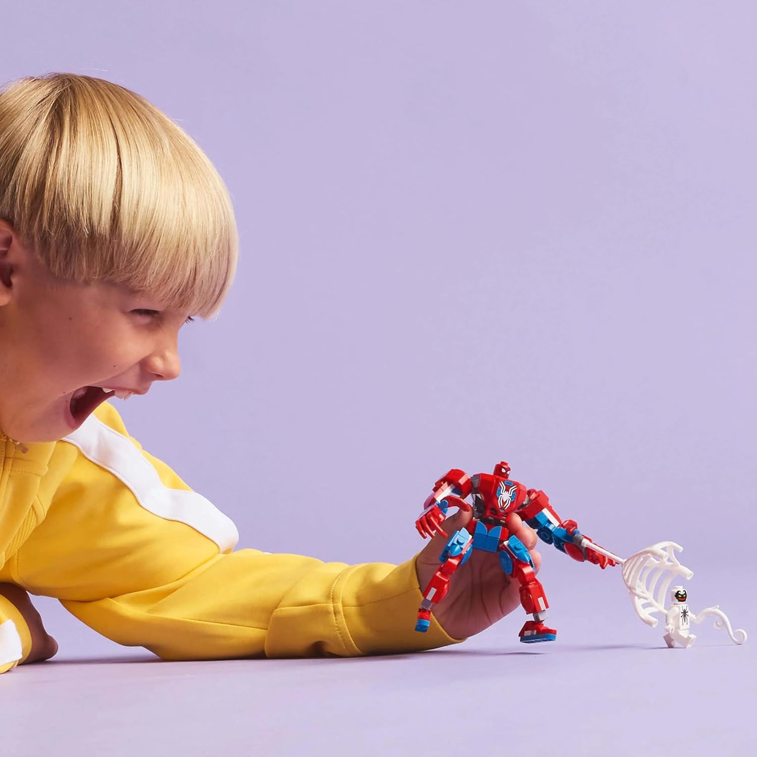 LEGO Spider-Man Vs. Anti-Venom Mech Set, 107 Pcs