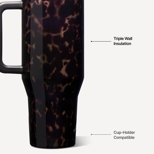 Mocha Tortoise HydroJug 32 oz Traveler Tumbler